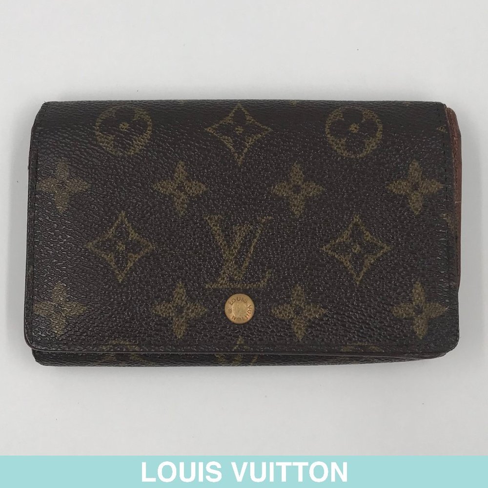 Auth Louis Vuitton Monogram bi-fold wallet M61730